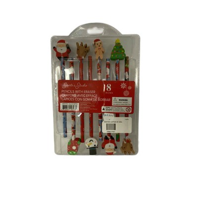 Crayons + Efface de Noël /8  